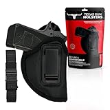 IWB Eco Leather Micro Holster Bundle with Tactical Belt...