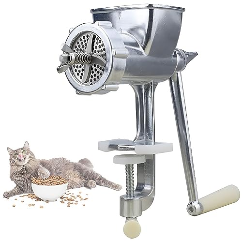 Máquina de pellets de alimentación manual para cebos y procesamiento de piensos para mascotas, máquina multifuncional para pellets para mascotas con moldes opcionales para perros, aves y peces