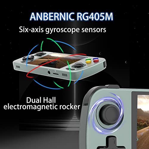 Rg405M Retro Handheld Game Aluminum Alloy, Android 12 Built-In 128G Tf Card 3172 Games,4 Inch Ips Touch Screen With Game Front-End,Rg405M Supports Google Play And Ota Wireless Upgrade #TOP3