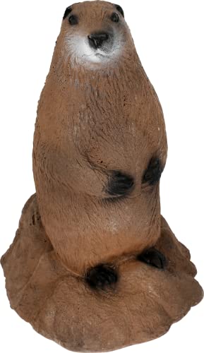 Delta McKenzie Woodchuck 3D Archery Target - Self-Healing Foam Backyard Practice Target for Field Points & Broadheads - IBO Scoring Rings - 21 x 15 x 13 - 300-350 FPS Compatible