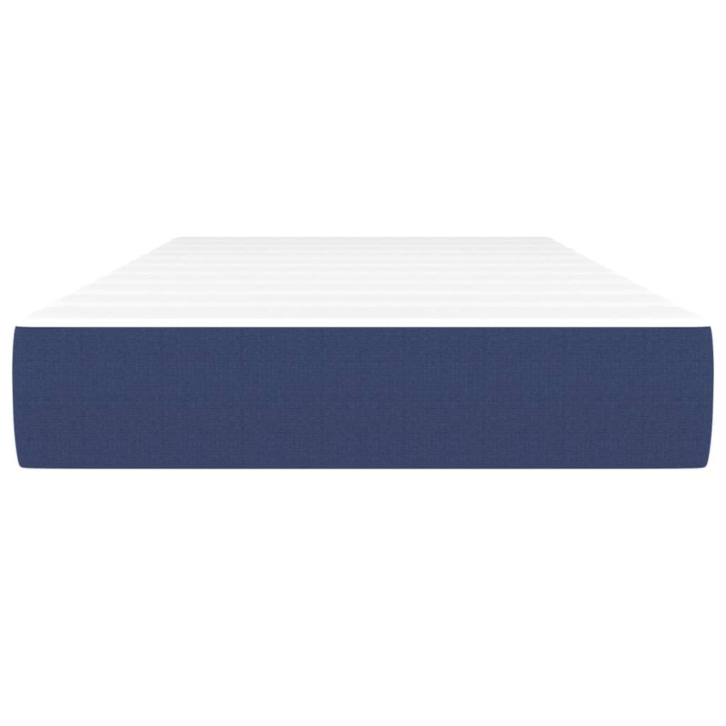 Materasso a molle insacchettate medio blu, 100 x 200 x 20 cm, tessuto con rivestimento traspirante, schiuma fredda e molle insacchettate per alleviare la schiena, adatto per chi soffre di