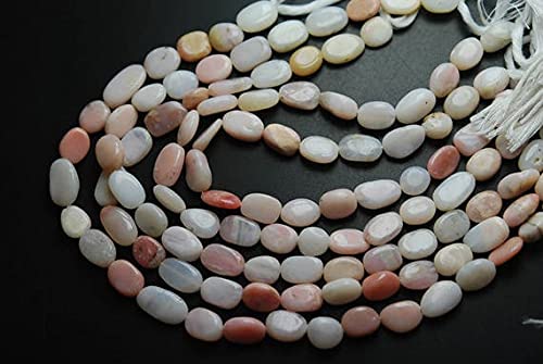 Pink opal smooth oval nuggets haut de gamme LKBEADS, pierres fines pour bijoux d'exception