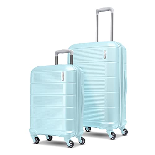Image of American Tourister Stratum 2.0 Expandable Hardside Luggage with Spinner Wheels, 2PC SET 20 /24, Sky Blue