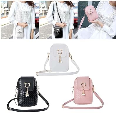 RENVA Mobile Phone Bag Women's Shoulder Messenger Side Purse Mini Crossbody Bags for Teens, Girls, Ladies (WHITE) 4