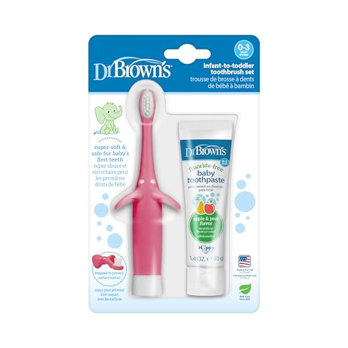 Image of Dr. Brown's™ Infant-to-Toddler Toothbrush Set, Pink