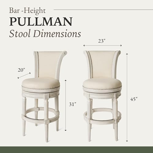 Maven-Lane-Pullman-31-Inch-Tall-Bar-Height-Upholstered-Barstool-with-Back-in-White-Oak-Finish-with-Natural-Color-Fabric-Cushion-Seat-Set-of-4 Maven Lane Pullman 31 Inch Tall Bar Height Upholstered Barstool with Back in White Oak Finish with Natural Color Fabric Cushion Seat Set of 4