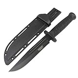Defender-Xtreme 13' Tactical Hunting Knife ABS Handle 3CR13 Stainless Steel Black