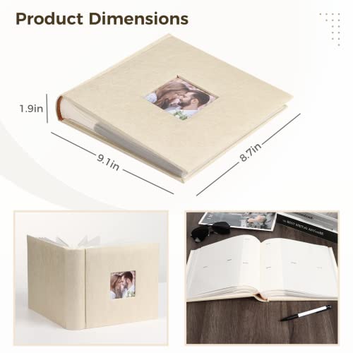 Wedding Anniversary Photo Album, Photo Album With 4 X 6 Inches 200 Pockets, Cloth Cover Photo Albums For Couples, Babies, Kids, Weddings, Anniversaries, Vocations #TOP4