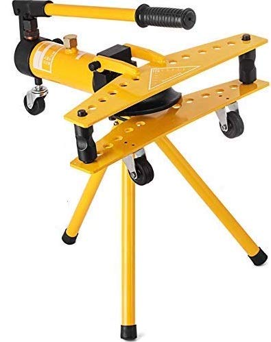 Mophorn Cintreuse de Tubes de Ciintreuse de tuyaux hydraulique manuelle meurt de 0,5'jusqu'à 1,3', une cintreuse de tubes de 10 tonnes Machine à cintrer