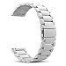 FINTIE 20mm Metal Bands Compatible with Garmin Vivoactive 6/5/3/3 Music, Venu Sq/Venu 2 Plus, Forerunner 55/165/245/645, Samsung Galaxy Watch 42mm/Active 2 1, Silver