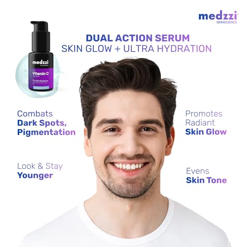 Image of 10% Vitamin C Face Serum with Hyaluronic Acid & Niacinamide | Brightening, Hydration & Even Skin Tone | For Men & Women | All Skin Types | 30 ml
