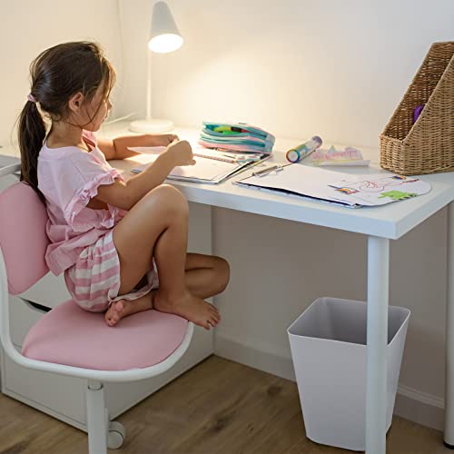 Amyhill Quadratischer Kunststoff-Mülleimer, kleiner Abfalleimer, Abfalleimer für Badezimmer, Büro, Küche, Wohnzimmer, Schlafzimmer, Zuhause, unter dem Schreibtisch, Schwarz, Grau, Weiß, Khaki, Braun, – Bild 7