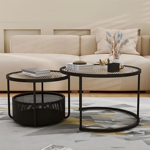 Table centrale moderne cachant vos câbles et télécommandes sous son plateau - 4