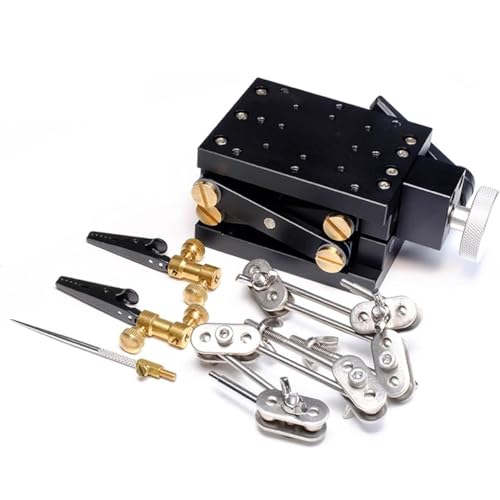 Sistema di armatura per fai da te Stop Motion, doppio braccio in acciaio inox con base di sollevamento, supporto per tiro macro e kit completo di stop motion