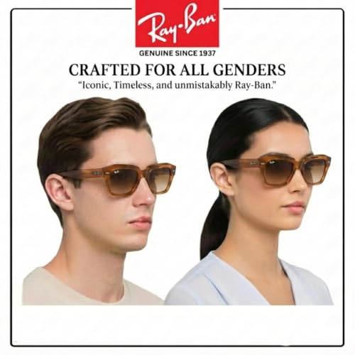 Image of Ray-Ban RB2186 STATE STREET Square Sunglasses with Official Eyewear Kit