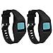 QGHXO Buckle Bracelet for Fitbit Zip, Replacement Silicone Band with Chrome Watch Clasp and Fastener Buckle for Fitbit Zip