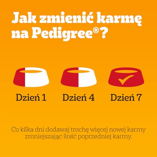Pedigree Adult Nassfutter für Erwachsene Hunde mit Huhn und Karotte in Gelee 6 x 1200g (6 Dosen)