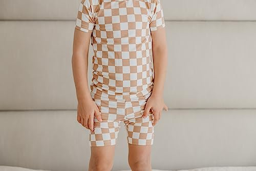 Copper Pearl Two Piece Short Sleeve Toddler Pajamas PJ Sets for Boys and Girls - Adorable Pattern Summer Pajamas Shorts to Keep Cool While Sleeping, Size 12 Months to 5T - Rad4