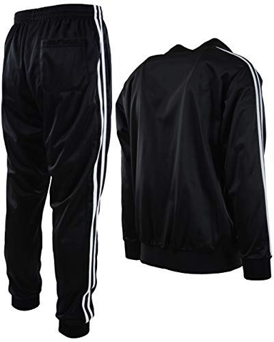 Choiceapparel Mens Athletic 2 Piece Tracksuit Set (3Xl, 888-Black) #TOP5