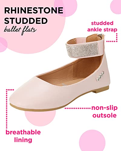 bebe Girls' Shoes - Ballet Flats with Rhinestone Studded Ankle Straps (Toddler/Girl)2