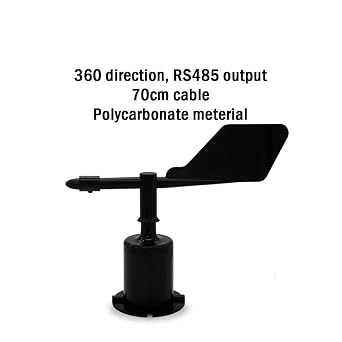 0-360degree Polycarbonate Wind Direction Sensor RS485 Output Wind Direction Transmitter