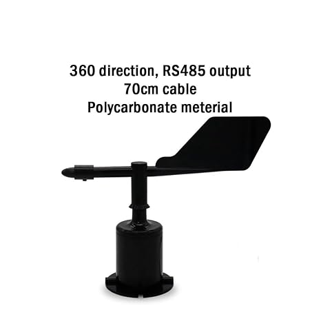 0-360degree Polycarbonate Wind Direction Sensor RS485 Output Wind Direction Transmitter