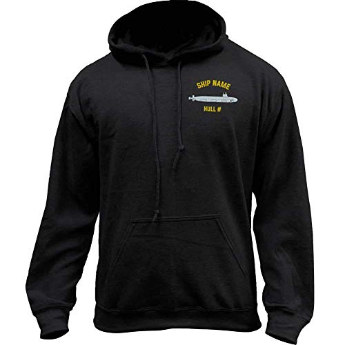 Customizable U.S. Navy Ship Seawolf Class Pullover Hoodie