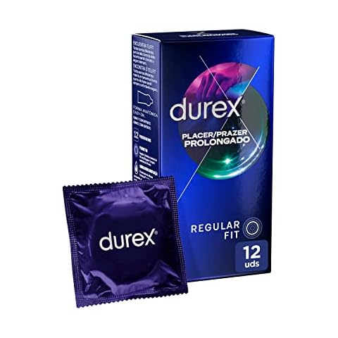 Durex Preservativos Placer Prolongado, Para un Placer Más Duradero, 12 condones Cover