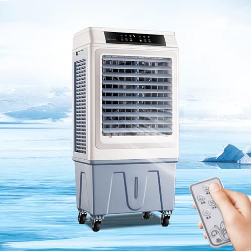 Portable Air Conditioners, Swamp Cooler with 50 L/13.2 Gal Water Tank, Evaporative Air Cooler, Remote Control, 3-Speed Fan, 120° Oscillation