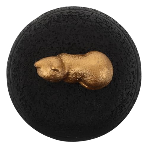 Toyvian Boîte à Cendres pour Chat 350 ML Noire, Urne Funéraire Hermétique Joint Étanche, Urne Commémorative Compacte et Légère pour Animaux de Compagnie, Coffret Souvenir pour Chats