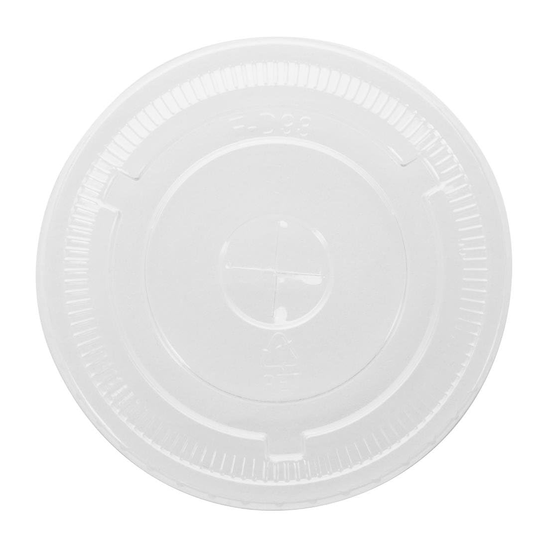 Couvercles plats en rPET pour tasses de 5,5 à 591 ml transparence cristal