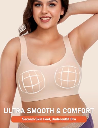 Image of Gailife Womens Wireless Push Up Bras for Women No Underwire Seamless Full Coverage Supportive T Shirt Everyday Bras