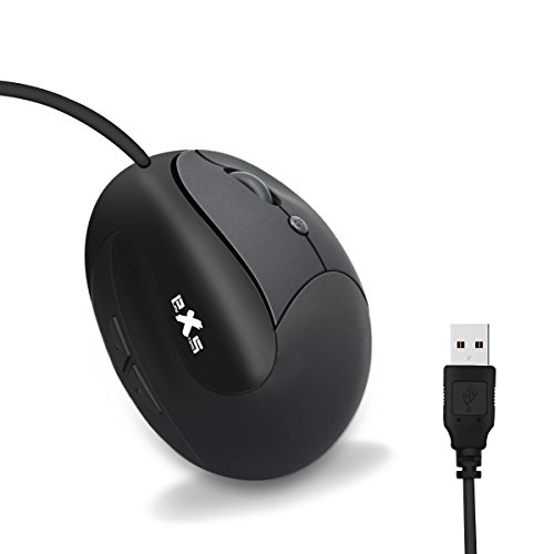 PLAY X STORE Optical Vertical Mouse,6-Button With DPI Switch,USB Mouse For Health And Comfort.