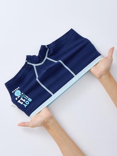 Boys' and Toddler Boxer Cotton Briefs,Comfort Breathable Underwear,Tag Free Underwear Sizes for 2T to 11 Years Old4