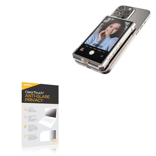 BoxWave Screen Protector Compatible with JYYXF Fotorgear MS01 Vlog Monitor (3.9 in) - ClearTouch Anti-Glare Privacy (2-Pack), Privacy Screen Protector Flexible Film Anti-Glare