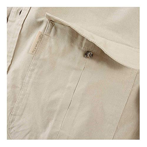 Vent Back Adventure Long Sleeve Shirt for Men, 100% Cotton - Stone - X-Large4