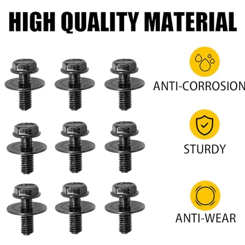 Image of Osilly 35 PCS Engine Under Cover Splash Shield Body Bolts Screws, Universal Extruded U-Nuts Kit, Bumper Fender Liner Push Retainer Fastener Clips, Replacement for G35 G37 FX35 FX45 EX35
