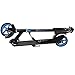 Trottinette Pliable Bars Scooter, Scooter adulte, Roues Scooter, Pied pliant adulte avec poignée réglable coup de pied, les adolescents d'absorption de chocs, Capacité 220lbs, Frein / réflecteur arriè