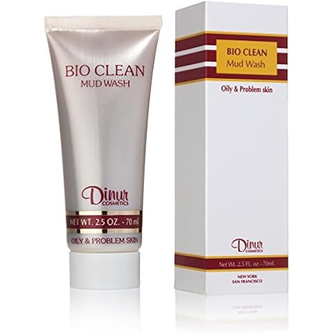 Dinur Cosmetics Bio Clean Mud Wash for Oily & Problem Skin Natural Organic & Refreshing Perfect for Deep Cleansing 2.5 fl. oz. 70ml Cover