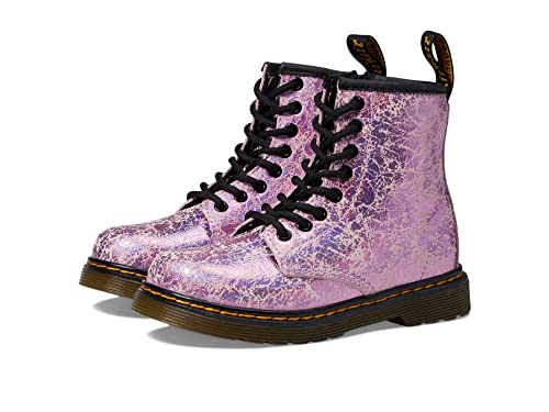 Image of Dr. Martens 1460 J (Little Kid /Big Kid) Pink Disco Crinkle 3 UK (US 4 Big Kid) M