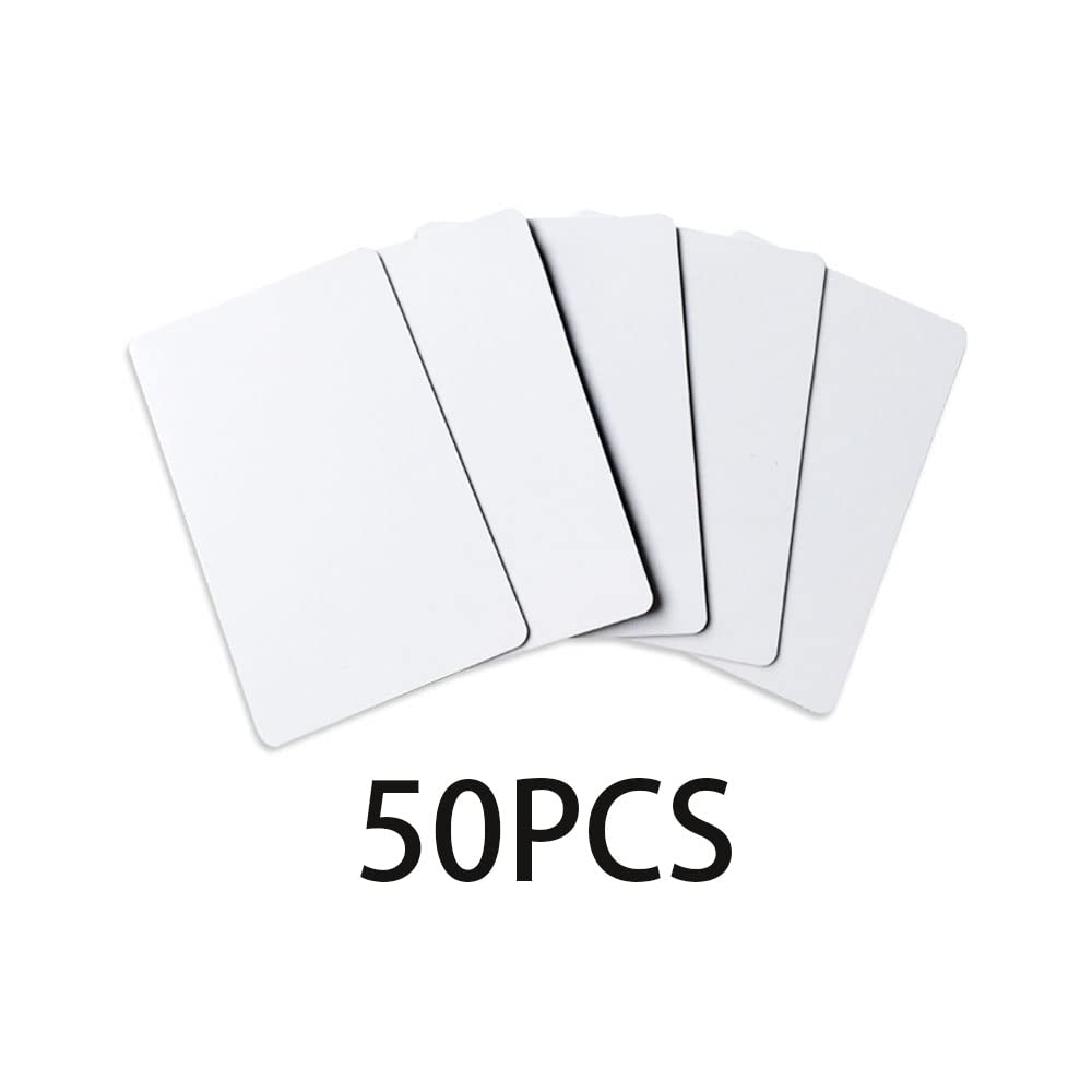 (50) 125kHz ID-Karte RFID in der Nähe des umschreibbaren Schreibens weiß T5577/EM4305 PVC 0,8mm dick, verwendet für Türzugangskontrollsystem