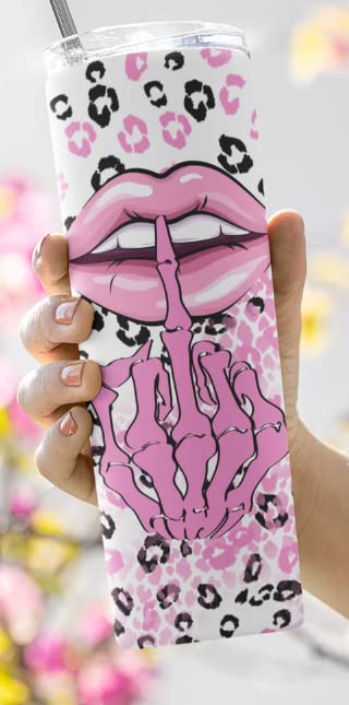 Miniatura 4 de Personalize It - BAD ASS BITCH Themed Novelty Tumbler Cup - 20 oz Stainless Steel with Lid and Straw Insulated Mug