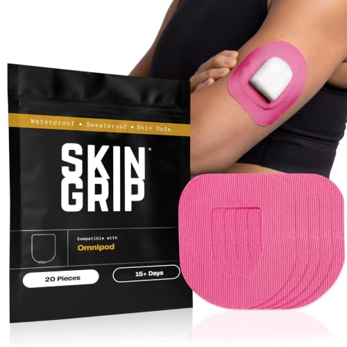 Skin Grip Insulet Omnipod 5 Adhesive Patches, (Also Fits Omni Pod Dash)