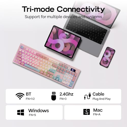 Image of EPOMAKER Aula S102 PRO Membrane Gaming Keyboard w /TFT Screen & Volume Knob