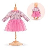 1 vestido Corolle- Vestido Rosa de Manga Larga para muñeca de 42 cm Ropa, Color (160050)