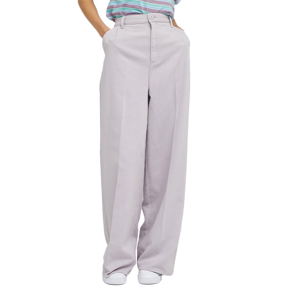 Lee Women's Relaxed Chino Pants, Deep Fog, 32W x 31L
