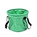 Generic Large Outdoor Camping Folding Bucket Washing Collapsible Water 10L/20L/30L (Blue,10L)