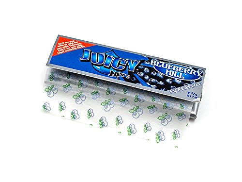 Juicy Jay's Flavored Rolling Papers - Superfine Edition - 1 1/4 79mm Size (Blueberry Hill)