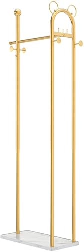 NEPHEW Perchero independiente de metal resistente con estantes para colgar en la ropa, estante de exhibición al por menor, estante de almacenamiento