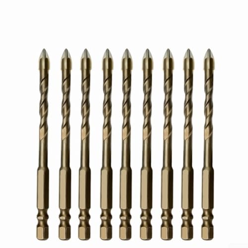 4 brocas de diamante soldadas en seco para azulejos, mármol, granito, con revestimiento de aleación para prolongar la vida útil y mantener la eficiencia de perforación (8+10+12+14)